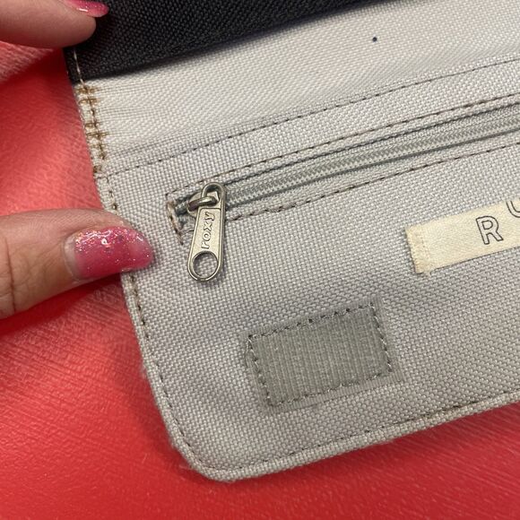 Y2K Cute ROXY Trifold Everyday Wallet Black White Surfer 90s Vintage - Picture 7 of 8